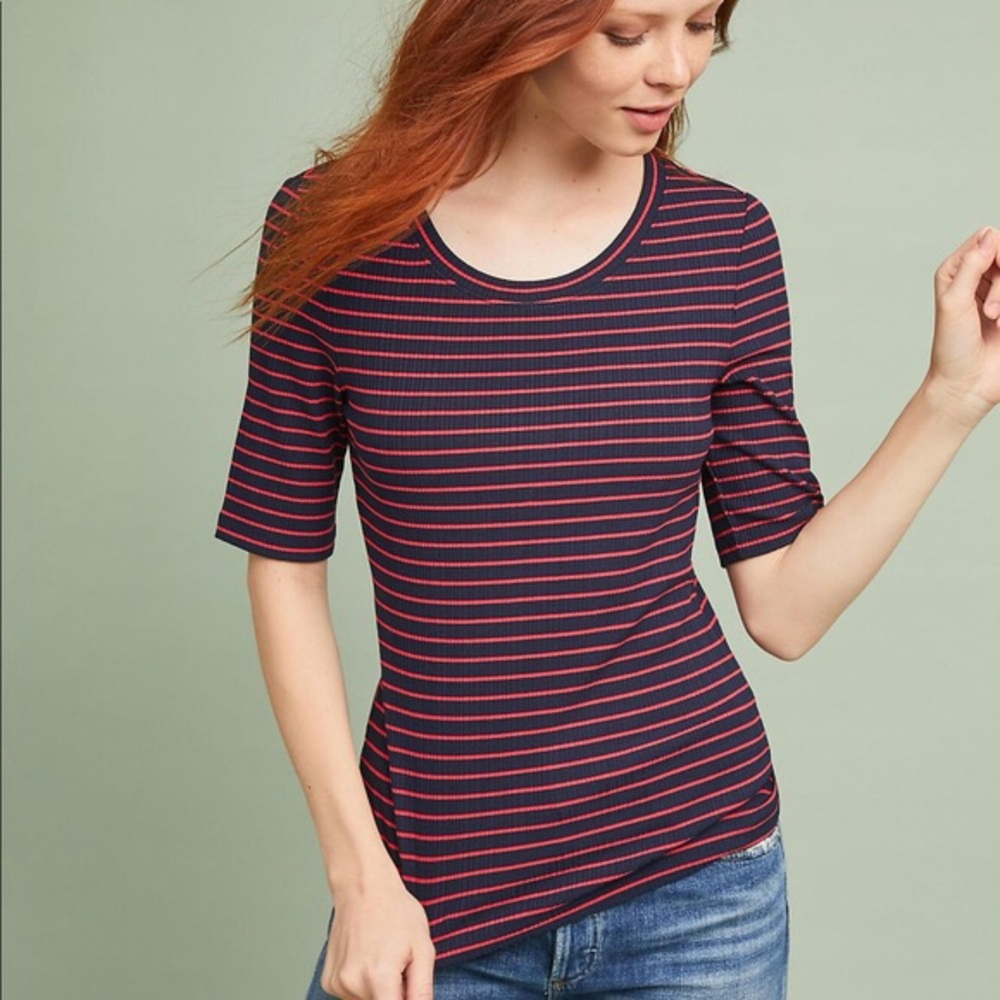 NWT pure + good Miranda striped tee